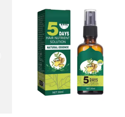 Regrow 7 Day Ginger Germinal Serum Nourishing Scalp Massage Hair Roots Care Essence 30ML 1 Fl Oz Ginger Hair Growth Germinal Oil